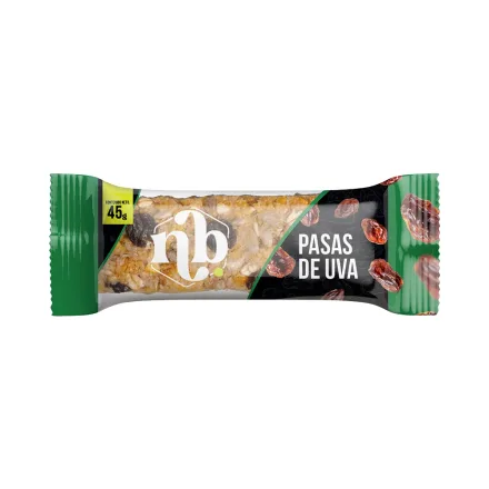 Barras Cereal Bars Coco Rallado Uvas Pasas 45g