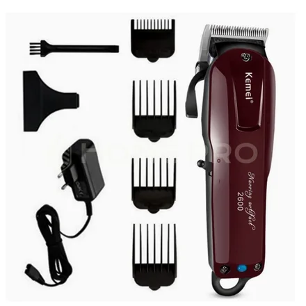 Maquina Cortar Cabelo Profissional Km 2600 Kemei