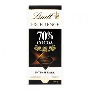 Barra Chocolate Lindt Excellence 70 Cacao 100g