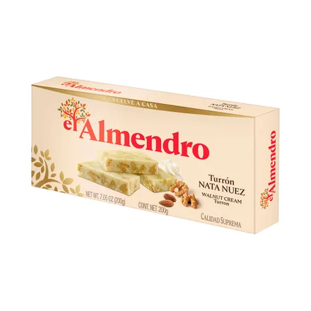 Turron El Almendro Nata Nuez 200 Gr