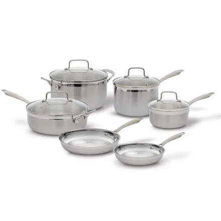 Jogo Panelas Cuisinart Mcp 10PC Multiclad Pro 10