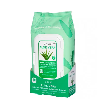 Toallita Desmaquillante Cala Aloe Vera 60 Piezas