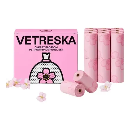 Vetreska Bolsa Excremento Mascota Cherry Blossom 20 Rol