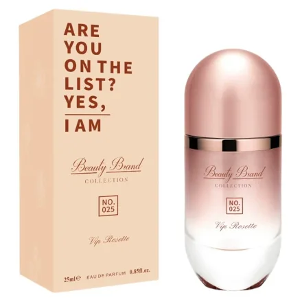 Perfume Beauty Brand Collection 025 212 Vip Rose Eau Parfum Feminino 25ml