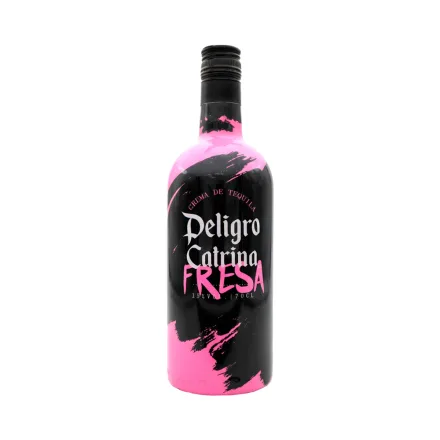 Licor Crema Con Tequila Peligro Catrina Fresa 700ml