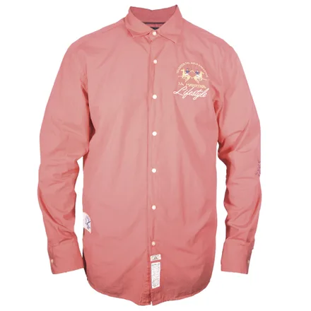Camisa La Martina Masculino Eq 03 Hibiscus