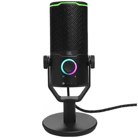 Microfone JBL Quantum Stream Studio Cardióide Omnidirecional com USB - Preto