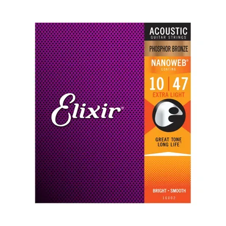Cuerda Guitarra Acústica Elixir Nanoweb Ex16002