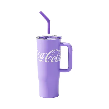 Vaso Termico Coca Cola B1 Con Pajita Purpura 1200ml
