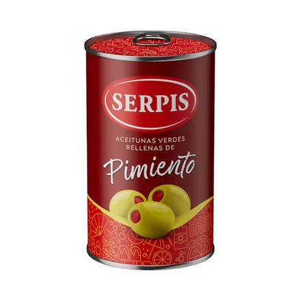 Aceitunas El Serpis Rellenas Pimiento 300 Gr