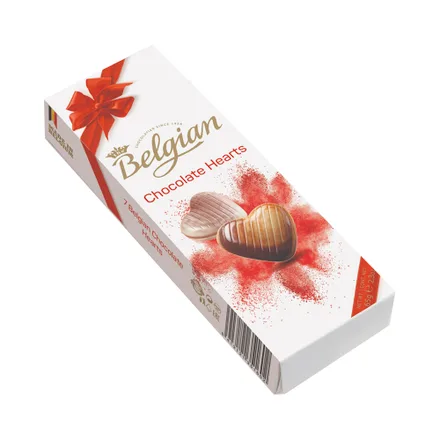 Chocolate Belgian Hearts 60 Gr