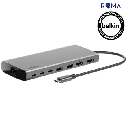 Hub Belkin 2 3 Ethernet Hdmi 8IN1