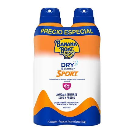 Protector Solar Banana Boat Dry Balance Sport Fps 50 2X Spray 170g