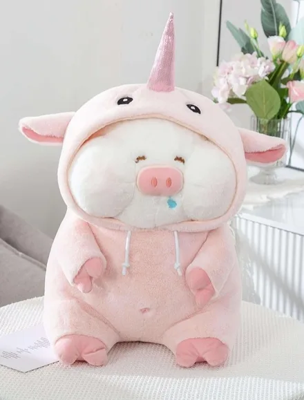 Peluche Chancho Mz 343 Unicornio