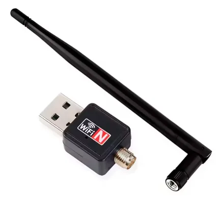 Adaptador Wi-Fi USB 1200Mbps Antena - Preto