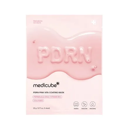 Mascarilla Medicube Pdrn Vita Coating Sheet Mask 1 Unidad Agatres 22g