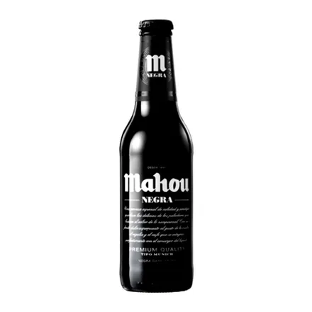 Cerveza Mahou Negra Botella 330ml