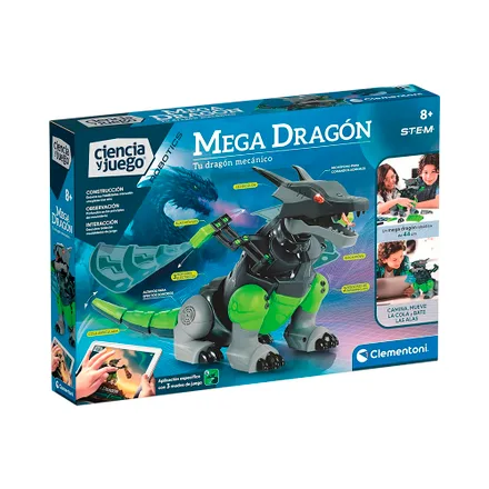 Juguete De Construcción Clementoni Ciencia Y Juego Mega Dragón 55421