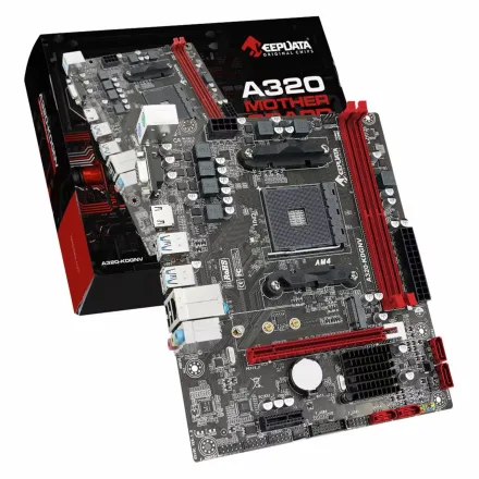 Placa Mae Keepdata A320 Kdgnv Ddr 4 Socket AM4 Chipset Atx