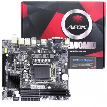 Placa Mae Afox 1155 IB75 Vga Hdmi