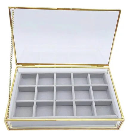 Caja Organizadora De Joyas Genz25013 Vidrio