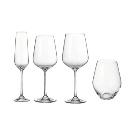Set Copas Bohemia Globo 16 Piezas