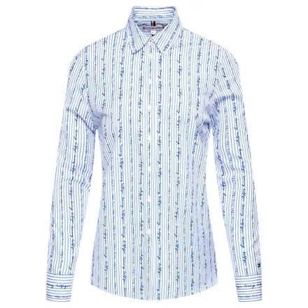 Camisa Tommy Hilfiger Feminina 0FD 00 32 Yd Mini St Scrbl