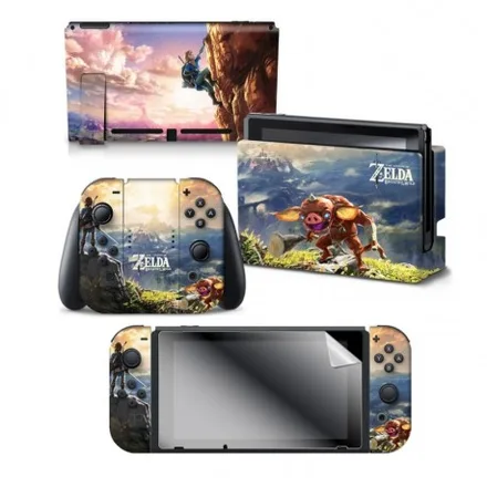 Adesivo Nintendo Switch Zelda Hilltop View 3 Adesivos