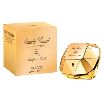Perfume Beauty Brand 042 Lady Million In Gold Eau Parfum Feminino 80ml