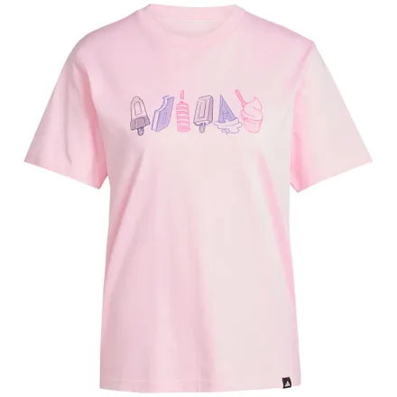 Camiseta adidas Feminino W L Food Tee XS True Pink – JN8272