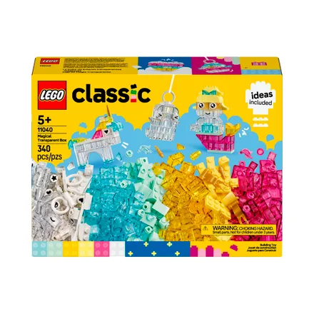 Juguete Construccion Lego Classic Magical Transparent 340 Piezas