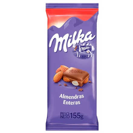 Chocolate Milka Almendras Enteras 155g