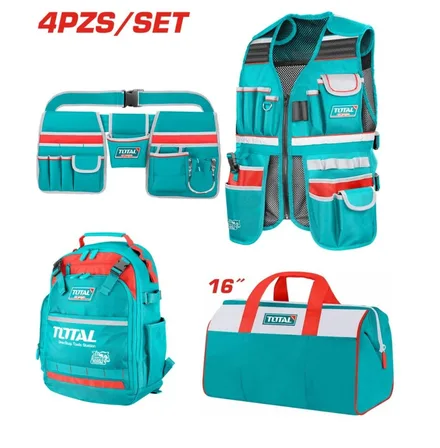 TOTAL COMBO CHALECO PORT.HERRAMIENTA+MOCHILA+BOLSA TOS230912
