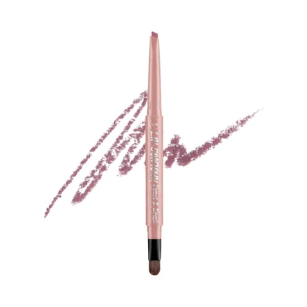 Lápiz Delineador De Labios J.Cat Contour Pencil & Brush Lcp212 Mystic Mauve Beige 0,22 Gr