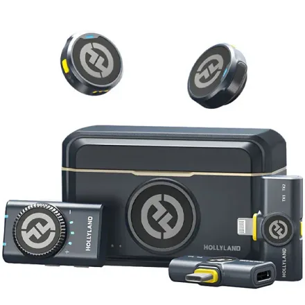 Microfone Hollyland Lark M2 Combo Lightning Shine