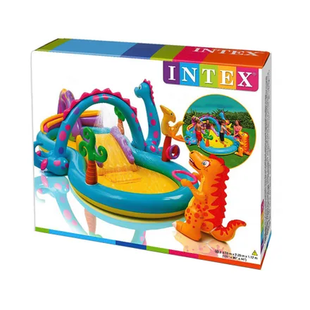 Centro De Juegos Intex 57135 Np Dinoland 3.33 X2.29 X1.12 Para Niños