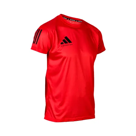 Remera Adidas kickboxing ADIKBTS100 – Rojo/Negro