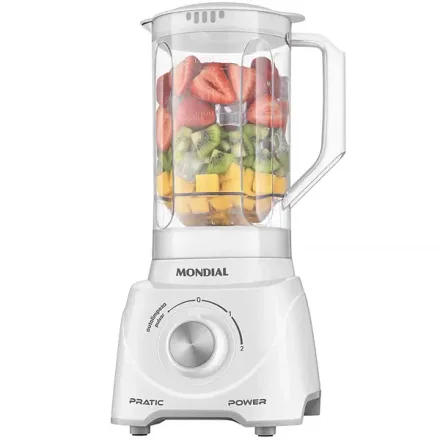 Liquidificador Mondial Turbo Pratic Power 97 550 Watts Litros 2 Velocidades Pulsar 50