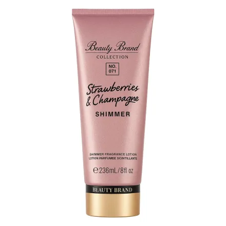 Body Lotion Beauty Brand 071 Strawberry Shimmer Feminino 236ml