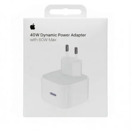 Carregador Apple MGKN4AZM/A Dinâmico de 40W Máxima 60W USB-C Padrão BR - Branco