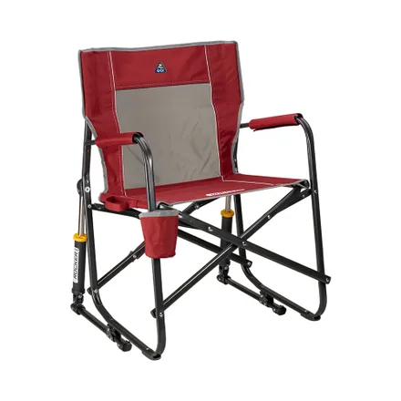 Silla De Camping Gci Outdoor Freestyle Rocker Con Pistón Rojo