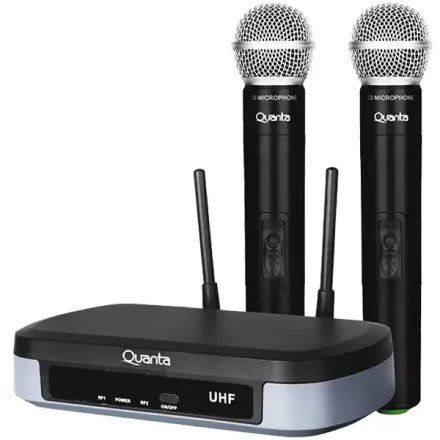 Sistema Microfone Quanta 2 Microfones Bivolt