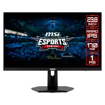 Monitor Gamer MSI G244F 23.8" Full HD 170Hz IPS - Preto