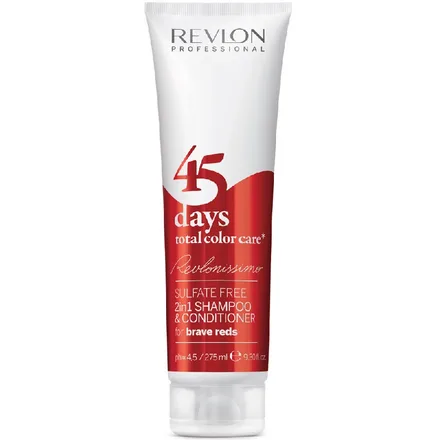 Revlon Revlonissimo 45 Days 2 In 1 Shampoo Condicionador Brave Reds 275ml