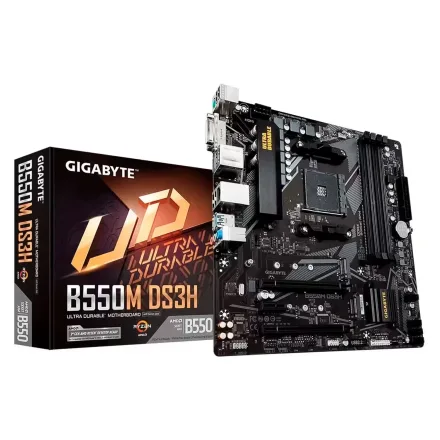 Placa Mae Gigabyte DS3H Socket AM4 Chipset B550 Ddr 4 Atx