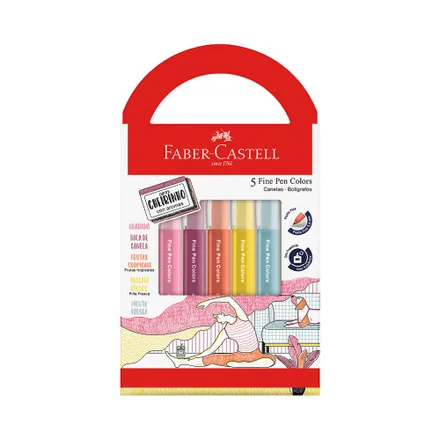 Boligrafo Aromatico Faber Castell Fine Pen Colors Fpb ES5 Rezf 5
