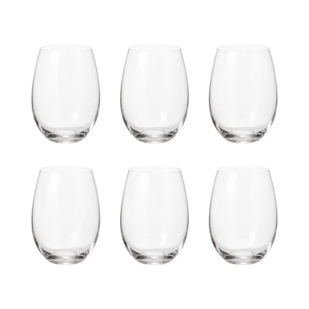 Set Vasos Bohemia Cristallin 6 Piezas 430ml