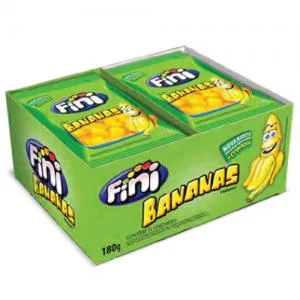 BALA DE GELATINA FINI BANANA 12X15G