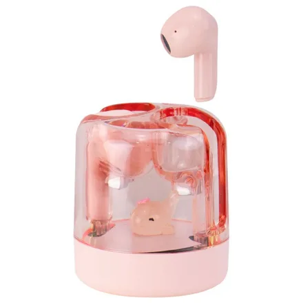 Auricular Sate Bluetooth AE-T1361 Cartoon Series - Pink