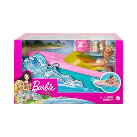 Juego Mattel Barbie Doll Boat Playset Grg 30